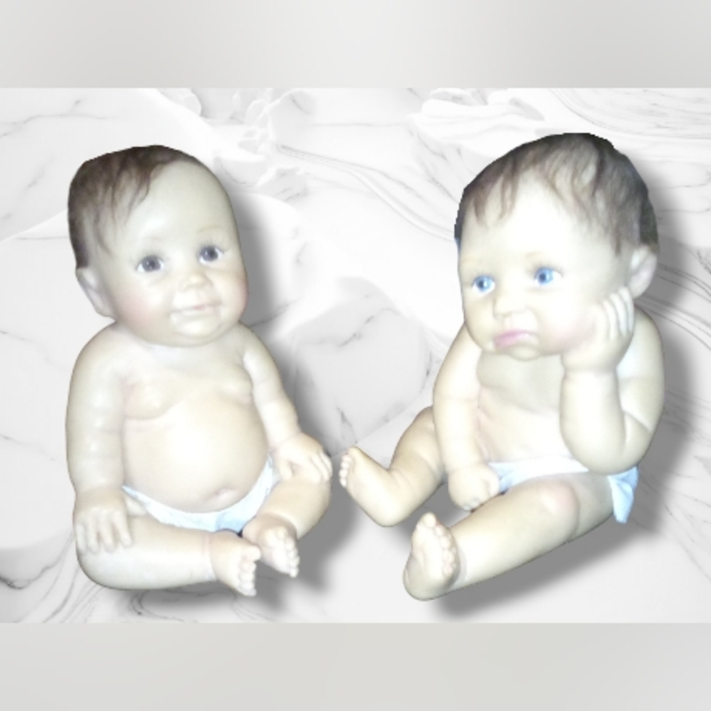 "Ashton-Drake" ~Hats Off To You Collection Resin Babies by Artist Sherry Rawn
